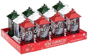 Мини-фигурка Ganz MX184873 с подсветка за Коледа къмпинг, дълбочина 6,75 инча, Керамични