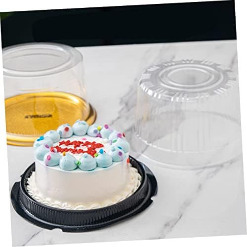 BESTonZON 40 Бр Опаковъчна Скоростна Кутия за торта Шоколадови Тарталети Кръгла Поставка за Торта Прозрачен Контейнер Прозрачна Кутия За Торта Прозрачен Купол За Торта