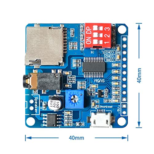 Такса модул за възпроизвеждане на глас MP3 Музикален Плеър, SD/TF Карта, за Arduino