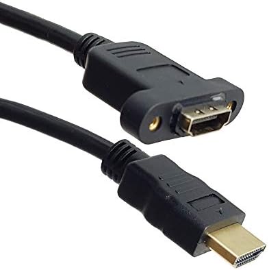 Жак адаптер кабел Seadream 20 50 см на 90 градуса HDMI, Наляво, в посока от мъжа към жената HDMI (от ляво в посока)