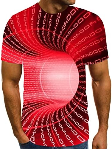 Риза с 3D Принтом за Мъже, Летни Тениски с Графичен Дизайн с Къс Ръкав, Модни Стръмни Забавни Унисекс Тениски, Ежедневни