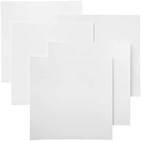 Картон за етикети Cricut Smart Paper - 10 листа - 13 см x 13 см - Залепваща хартия за етикети - Съвместим с Cricut