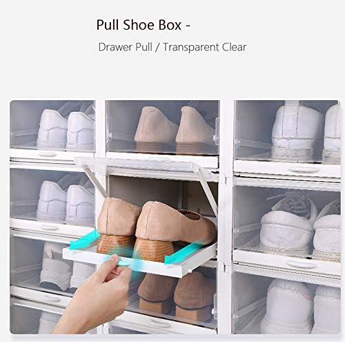 Пластмасов Чекмеджето За Съхранение на обувки, Прозрачни Штабелируемые Кутии За Обувки, Организатор за Гардероба, Панти
