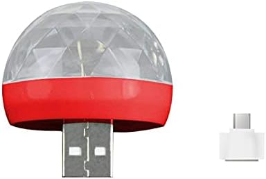 npkgvia с led телефон класическа лампа USB KTV Коледна диско лампа за парти Мини-DJ Топка RGB Аксесоари за