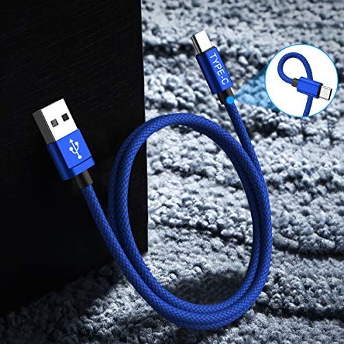 Комплект адаптери C USB към USB зарядно кабел Type C дължина 6,6 фута, съвместим с MacBook Pro 2022, S22 21, iPad Pro Air