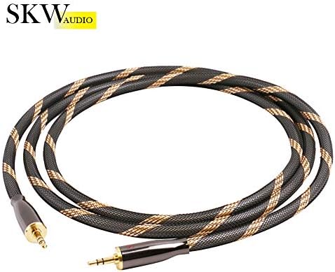 Аудиофильский AUX кабел SKW с Дебелина 3,5 мм мъж към мъж Стерео аудио кабел (3,2 метра / 1 М, найлон)