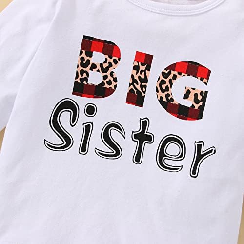 По-голяма Сестра, по-Малка сестра, Еднакви Комплекти За Коледа, Гащеризон За малки Момичета, Разкроена Панталони/Тениска