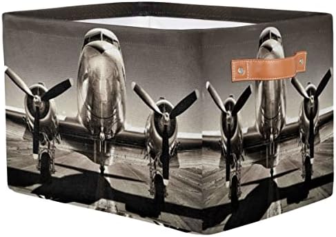 XMNYGJ Ретро Кутия За Съхранение на Въздухоплавателни средства, Сгъваема Холщовая Кошница За Съхранение, Голяма Кубическая
