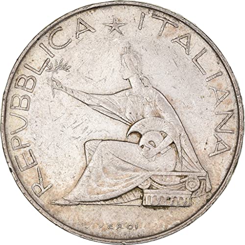 Италианската възпоменателна монета от 1961 г. номинална стойност 500 сребърни лири. Честване на 100-годишнината от Обединение