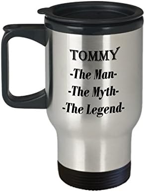 Tommy - The Man, Мит, Легенда, Невероятна Кафеена Чаша за Подарък - Пътна Чаша на 14 грама