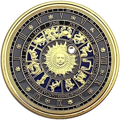 Брилянт Монета с Зодиаком Съединените Щати, Златна Колекция Възпоменателни Монети Aries, Изискана Златна Монета