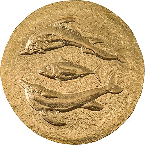 2022 ДЕ Древна Гърция PowerCoin Делфин и риба Тон Cyzicus Златна монета 5$ Острови Кук 2022 Антични Гарнитури