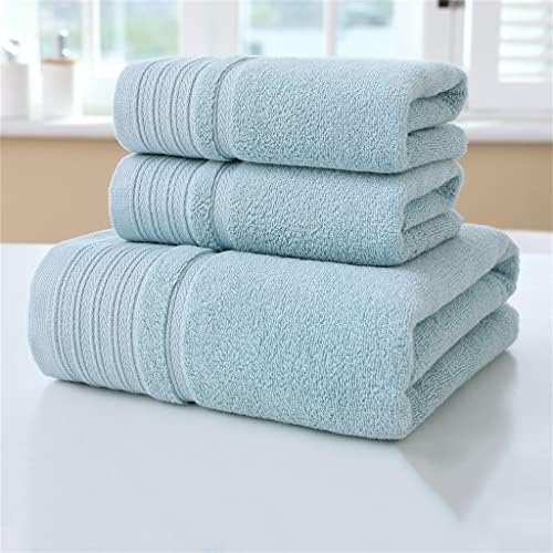 ZLXDP Вълна, Баня комплект, Плюс Голям Плюс Дебели кърпи за баня Памучни кърпи За баня, Мека кърпа (Цвят: 3 бр., Размер: