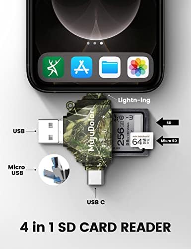 Четец за SD-карти, Устройство за преглед на охранителна камера, четец на SD-карти MujuDoler за iPhone, iPad, Четец за карти