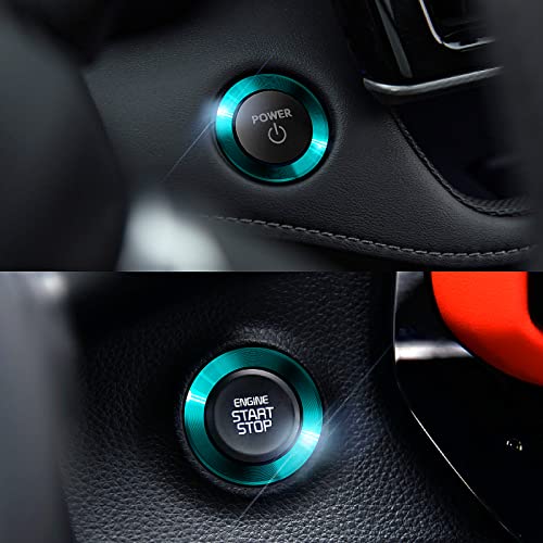 Капак/ Стикер бутон за стартиране на автомобила Murimt, подреден Пръстен, изработени бутони за изключване, за да стартирате двигателя на автомобил, Канава cd-диск с клю?