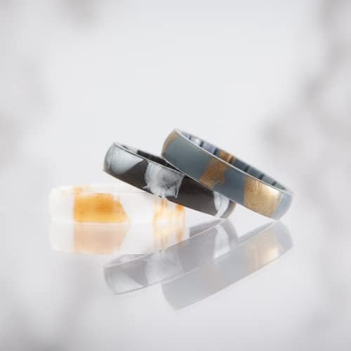 Пръстени Enso Фин силикон пръстен за ръчна работа – Удобен и гъвкав дизайн – Широчина 4,3 мм, дебелина 1,75 мм
