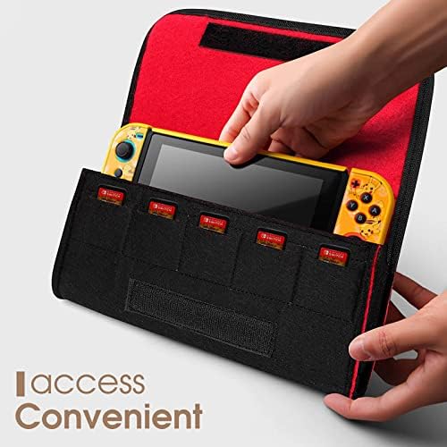 Corgi на Задника Калъф за Носене на конзолата Switch Чанта За Съхранение на Притежателя Игрови Аксесоари със Слот