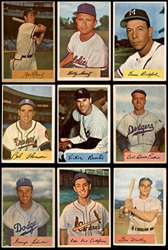 1954 Пълен комплект за бейзбол Bowman (Бейзболен набиране) VG