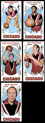 1969-70 Сет екип Topps Chicago Bulls Чикаго Булс (сет) EX/MT Булс