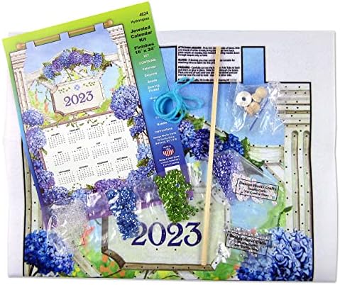 Набор от Календари за Дизайнерски произведения Crafts 2023 С Пайети, Хортензия