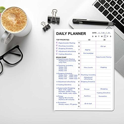 Тетрадка със списък на нещата Tiankool - Дневния си списък с приоритети, Почасовым планер и бележки - Дневник за работа,