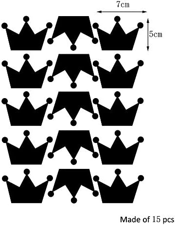 30ШТ Короната PVC Стикери За Стена, Декорация на стените на Детската Стая Принцеса Vinyl Стикер на Стената за Детски Стаи,