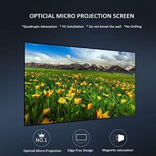 XXXDXDP Първият оптичен микропроекционный екран 4K 8K, отразяващи ALR-екрани с магнитна чрез адсорбция 1,6 с висок коефициент на усилване (Размер: 100 см)