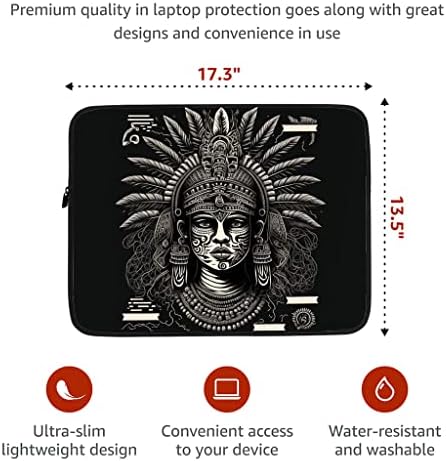 Калъф за лаптоп, модел на Ацтеките 16 инча - Калъф за лаптоп Aztec Art - Калъф за лаптоп с принтом и цип