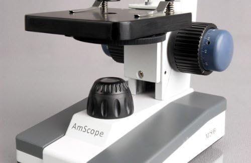 Част Монокулярный микроскоп AmScope M152C, Окуляры WF10x и WF25x, Увеличение 40x-1000x, Led светлини, Светло поле, Однолинзовый