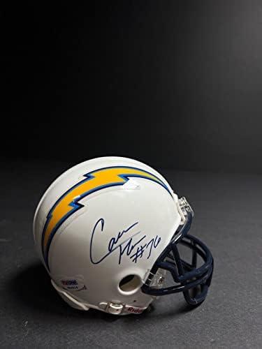 Кам Томас - Мини-Каска с автограф от NFL San Diego Chargers - PSA R64514 - Мини-каски NFL с автограф
