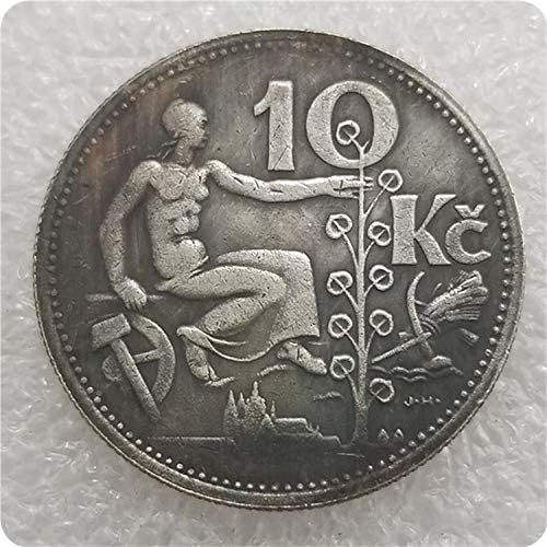 Занаяти Чешки 10 Крони 1933 Чехословакия 2090Coin са подбрани Възпоменателна Монета