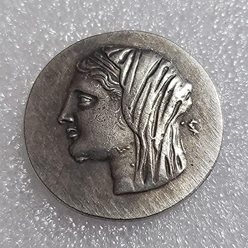 Професия Гръцка Монета Месинг сребърно покритие, Стара Монета за Спомен Чуждестранна Валута Колекция 452Coin Възпоменателна