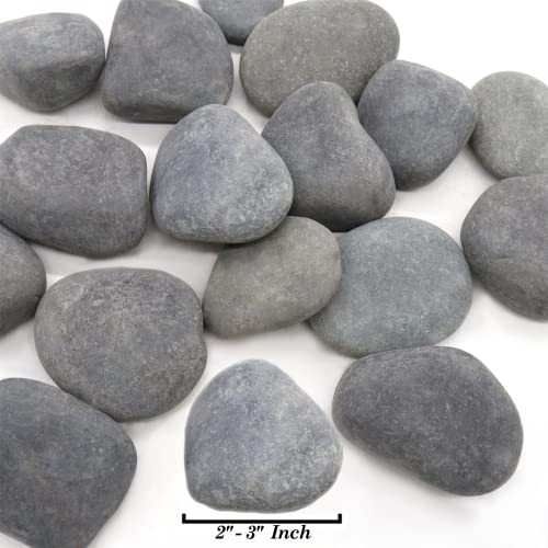 Черни камъни 2-3 инча, 10 кг естествена нешлифованной Каменна Камъчета за растения, Градини, Наскальной живопис, Ландшафтен