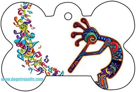 Кокопелли Дух на Денс Музиката на Слънцето Логото на Куче домашен Любимец Котка Идентификация Етикет на Изображението