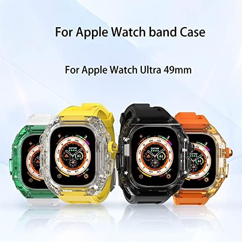 DFAMIN за Apple Watch Ултра 49 мм и Каишка за Носене серия 8 7 6 5 4 SE Каишка-гривна Каишка за часовник Лек комплект