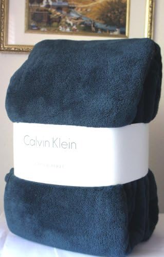 Плюшевое Одеяло Calvin Klein King Size Тъмно-син цвят