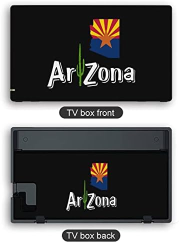 Кактус в Аризона Флаг Карта Етикети Защитно Фолио, Стикер Персонални Стикер с Пълна Обвивка е Съвместима с Nintendo Switch