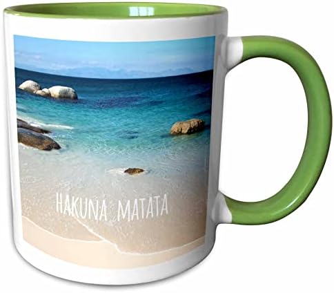 3дРоуз Хакуна Матата - африкански суахили без притеснения - красивия плаж -. - Чаши (кружка_151417_1)