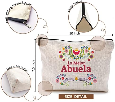 Испанска Косметичка La Mejor Abuela,най-Добрите Подаръци за баба, Косметичка за баба Абуэлы,Подаръци за рожден Ден, баба