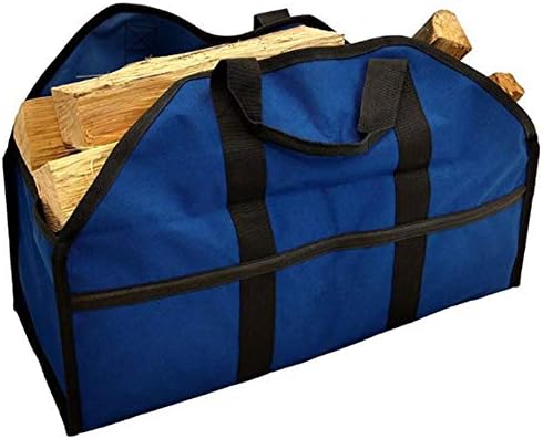 SYKSOL GUANGMING - Чанта за съхранение на дърва за огрев от плат Оксфорд, Здрава Двойна чанта за съхранение на дърва за огрев, Аксесоари за каминных пещи, Много Голяма Поста?