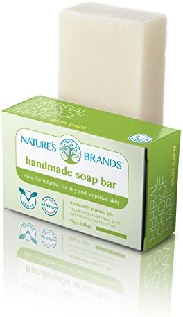 Парче от естествени сапуни ръчно изработени Herbal Choice Mari без мирис; 3,2 грама
