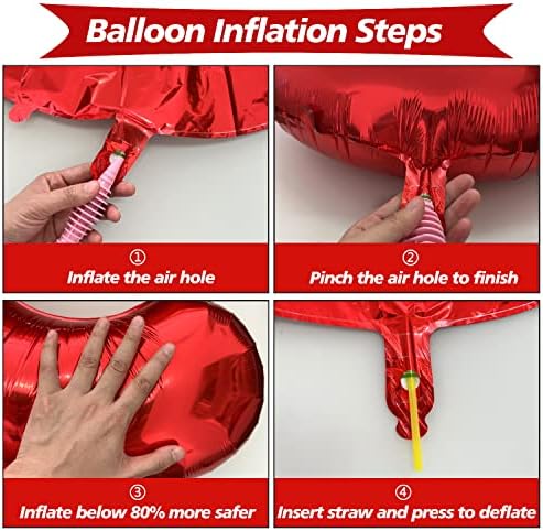Балони с Цифри FUNTOOB, Червени Балони с Номера 9, Балони с данните на Рожден Ден, на 40-инчови Гигантски Балони