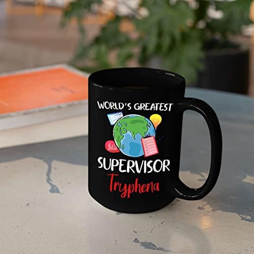 Персонализирани Изберете Името на най-великия Супервайзер В света Кафеена Чаша Чаша 11 Грама И 15 Грама, Индивидуална