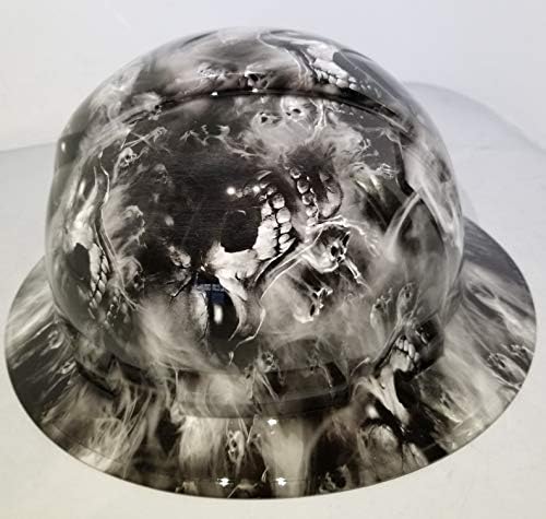 Снимка мокри работи Индивидуална Вафен Pyramex с Пълни полетата в Бял цвят, Hades с Храповой Окачване Обичай КАПАЧКИ Crazy Sick