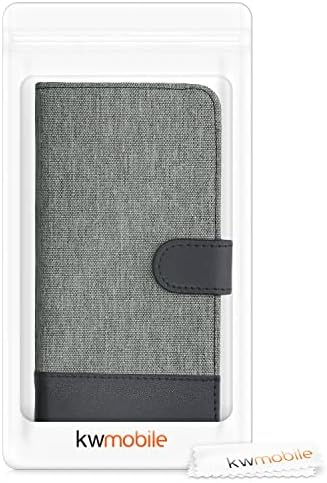 чанта-портфейл kwmobile е Съвместим с Xiaomi Poco X3 NFC /Poco X3 Pro - Калъф от плат или изкуствена кожа с панти капак