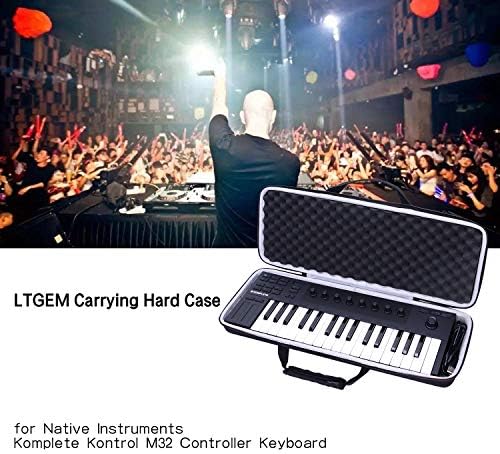 Твърд Калъф LTGEM EVA за клавиатурата на контролера на Native Instruments Komplete Kontrol M32 Controller - Пътна Защитна Чанта За съхранение