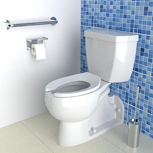 Търговско сверхпрочное отворено Предната седалка за тоалетна без капак, От утолщенного материал, Никога не