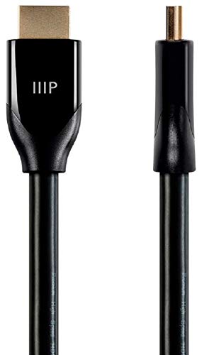 Сертифициран HDMI кабел премиум-клас Залез Monoprice - Черен - 30 метра, 4K60Hz, HDR, 18Gbps, 24AWG, YUV 4: 4: 4 (132991)
