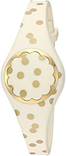 проследяване на активността във формата на раковина Кейт Спейд Ню Йорк кремава на цвят със златни точки
