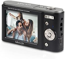 Цифров фотоапарат Minolta MND20 с резолюция 44 Mp / 2,7 Към Ultra HD (черен)